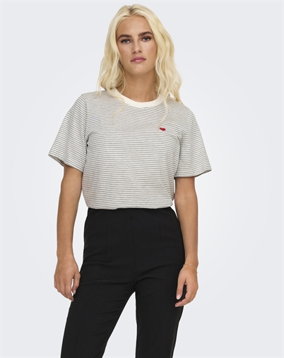 JDY - JDYPisa Print T-shirt - Cloud Dancer